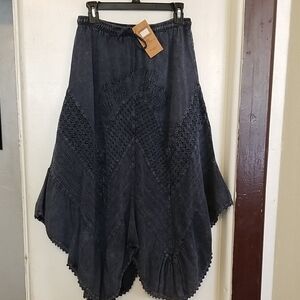 Chic Asymmetrical Grey Women's Skirt